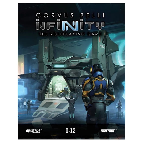 Modiphius Entertainment: Infinity: 0-12 Files Supplement - Hardcover RPG Book, Sci-Fi Adventure, Tabletop Roleplaying, 123 Pages, Agencies & Embassies
