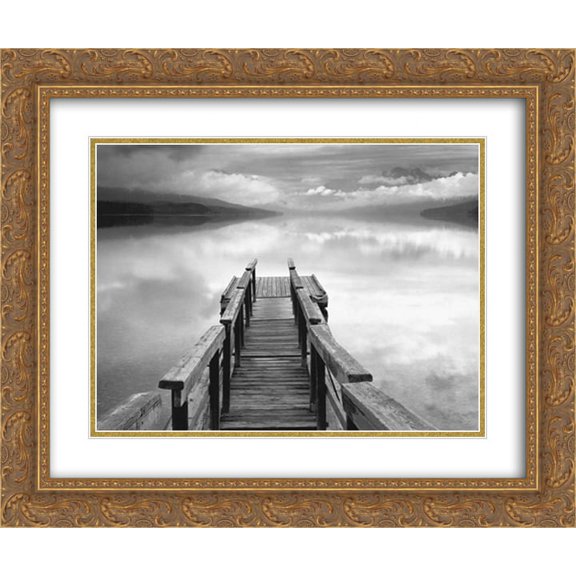 Infinity 2x Matted 24x20 Gold Ornate Framed Art Print by Gary Faye