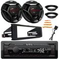 thumbnail image 1 of Infinity Alpha 100 Single DIN Bluetooth USB/AUX MP3 Player SD FM Radio Digital Media Receiver W/Install Kit, 2x 6.5" 300 Watts Max Power 2-Way Coaxial Speakers W/Adapters, Pry Tool Set (1998-2013), 1 of 6