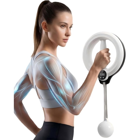 Infinity Arm Hoop, 2026 Upgrade Infinity Hoop for Arms and Shoulder Exercise Equipment, Hand-Crank Forearm Workout for Home Gym Exercise