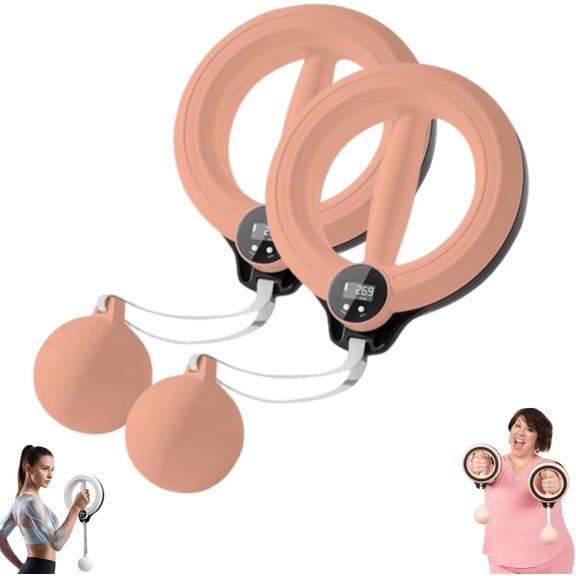 Infinity Arm Hoop, Smart Flabby Arm Exerciser with Digital Tracker, 1.21lbs PC Hand-Crank Forearm Workout for Upper Body Toning
