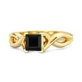 thumbnail image 1 of Infinity Band 925 Sterling Silver Gold Vermeil Square Cut 0.50 Ctw Valentines Day Gifts Ring, 1 of 3