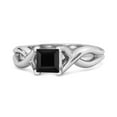 thumbnail image 1 of Infinity Band 925 Sterling Silver Square Cut 0.50 Ctw Valentines Day Gifts Ring, 1 of 3