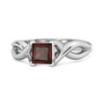 thumbnail image 1 of Infinity Band 925 Sterling Silver Square Cut 0.50 Ctw Valentines Day Gifts Ring, 1 of 3