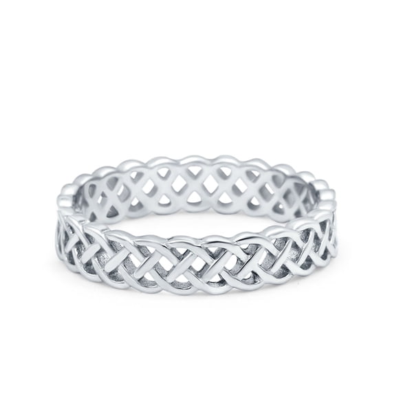 Infinity Band Ring 925 Sterling Silver Size 6