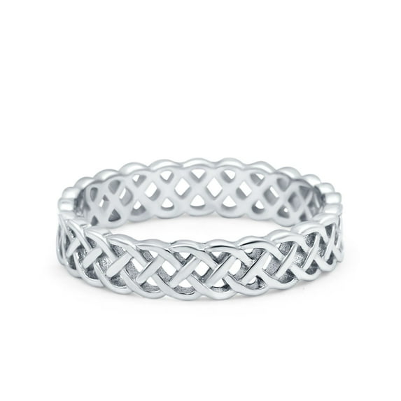 Infinity Band Ring 925 Sterling Silver Size 8