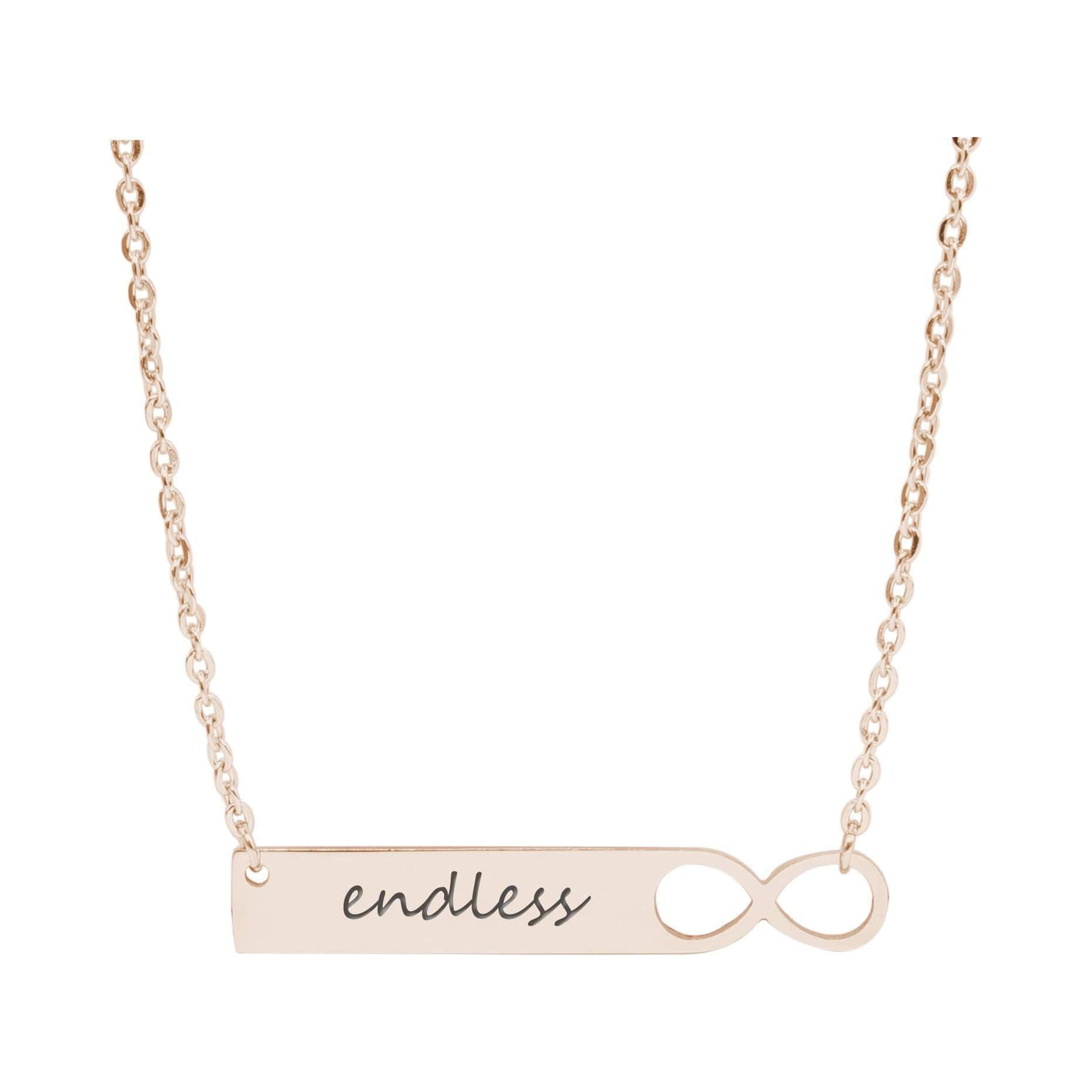 Infinity Bar Necklace Love Walmart