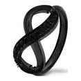thumbnail image 1 of Infinity Black Diamonds Ring 14K Black Gold Finish, 1 of 3