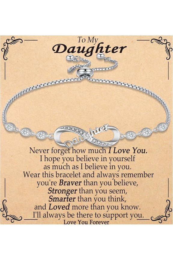 Infinity Bracelets for Women Gifts for Daughter, Mom, Grandma, Sister Adujustable Link Braceles Gifts for Birthday, Christamas, Mothers Day