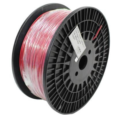 Infinity Cable CAT6 28AWG Stranded CM 100% Bare Copper, Bulk Cable 1000ft, Kink-free (Reelex II) Pull Box, Red