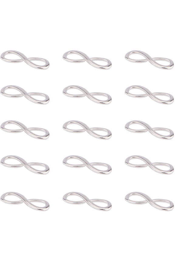 Infinity Charm 20pcs Love Charm 30mm/1" Infinity Symbol 30mm/1" Pendant Connector Link