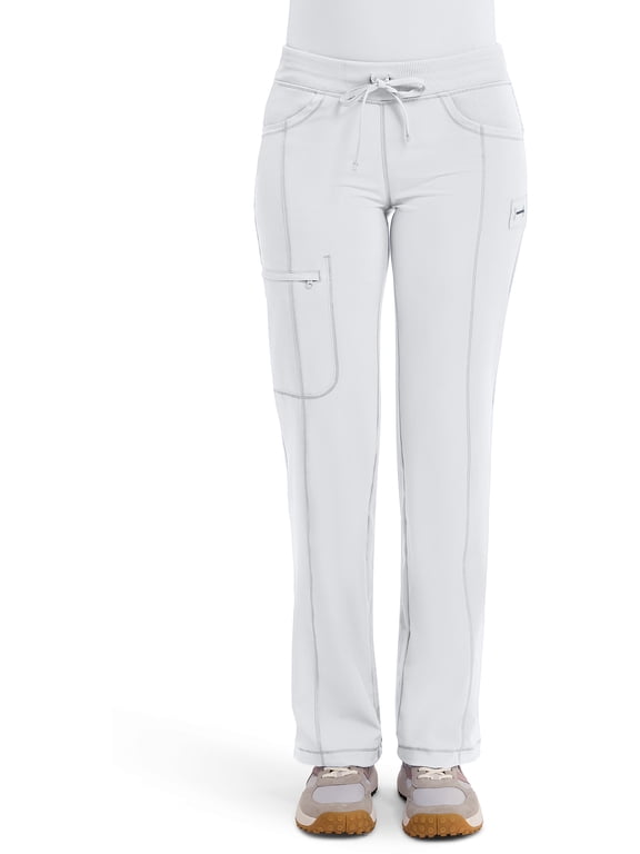 Infinity Cherokee Drawstring Pant for Women Straight Leg with 360 Stretch, Wrinkle-Resistant & 4 Pockets - 1123A