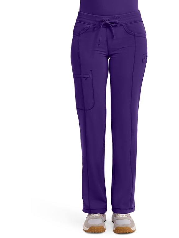 Infinity Cherokee Drawstring Pant for Women Straight Leg with 360 Stretch, Wrinkle-Resistant & 4 Pockets - 1123A