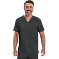 thumbnail image 1 of Infinity Cherokee V- Neck Men's Scrub Top with Rib Knit Back Panels with 3 Pockets and 360 Stretch - CK900A, 1 of 9