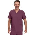 thumbnail image 1 of Infinity Cherokee V- Neck Men's Scrub Top with Rib Knit Back Panels with 3 Pockets and 360 Stretch - CK900A, 1 of 8