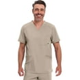 thumbnail image 1 of Infinity Cherokee V- Neck Men's Scrub Top with Rib Knit Back Panels with 3 Pockets and 360 Stretch - CK900A, 1 of 9