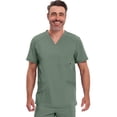 thumbnail image 1 of Infinity Cherokee V- Neck Men's Scrub Top with Rib Knit Back Panels with 3 Pockets and 360 Stretch - CK900A, 1 of 9