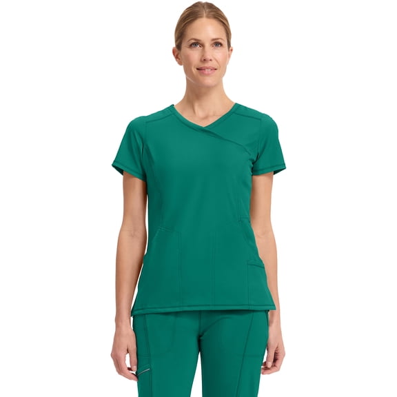 Infinity Cherokee Women Nurse Scrubs Top Mock Wrap with 2 Pockets - 2625A