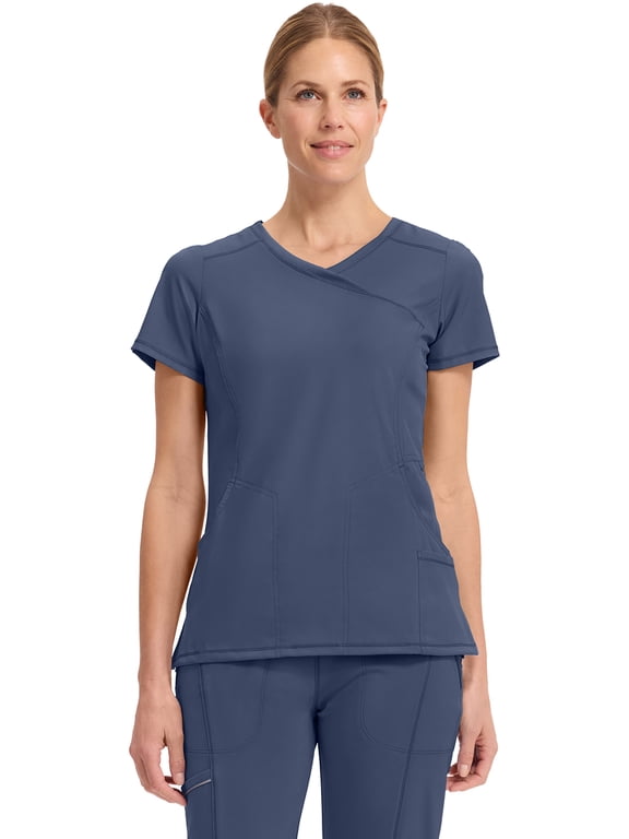Infinity Cherokee Women Nurse Scrubs Top Mock Wrap with 2 Pockets - 2625A