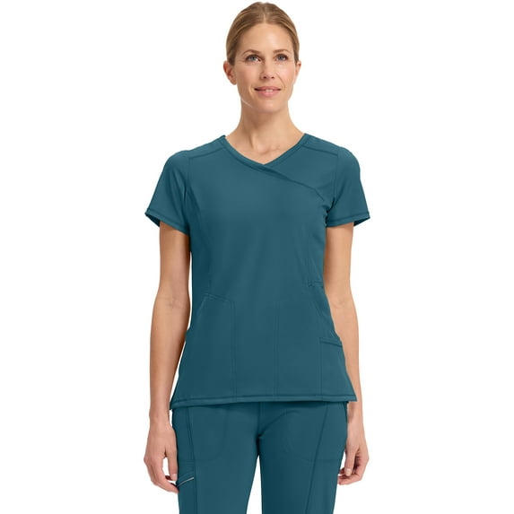 Infinity Cherokee Women Nurse Scrubs Top Mock Wrap with 2 Pockets - 2625A