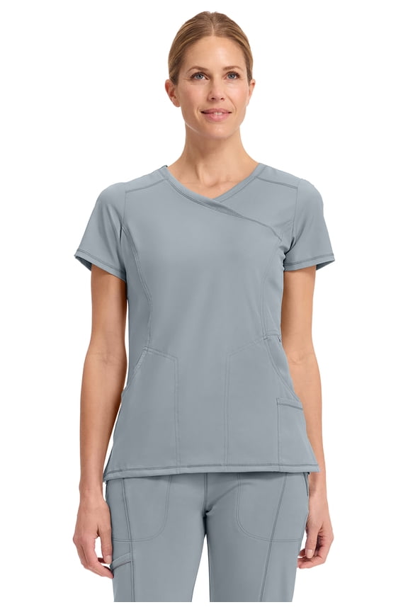 Infinity Cherokee Women Nurse Scrubs Top Mock Wrap with 2 Pockets - 2625A