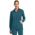 thumbnail image 1 of Infinity Cherokee Zip Front Scrub Jackets for Women, 4-Way Stretch Fabric, 2391A, 1 of 9