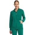 thumbnail image 1 of Infinity Cherokee Zip Front Scrub Jackets for Women, 4-Way Stretch Fabric, 2391A, 1 of 9