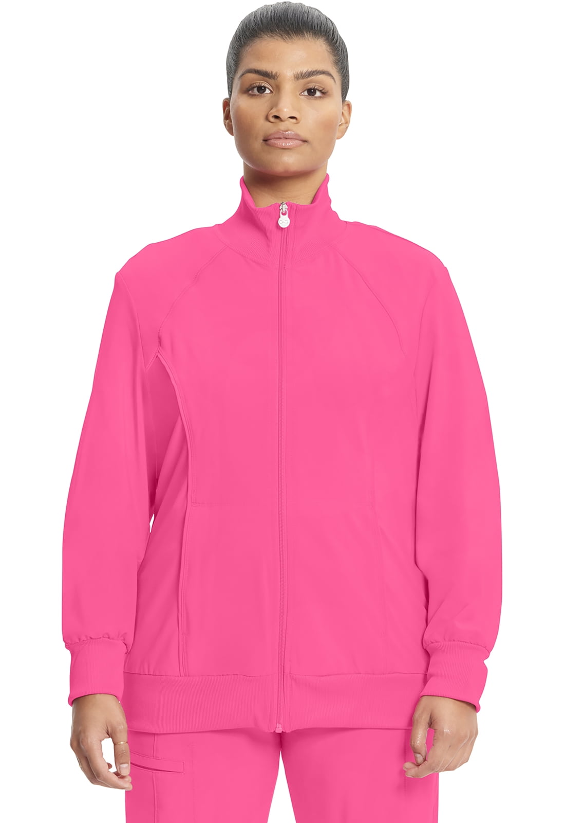 Infinity Cherokee Zip Front Scrub Jackets for Women, 4-Way Stretch Fabric, 2391A