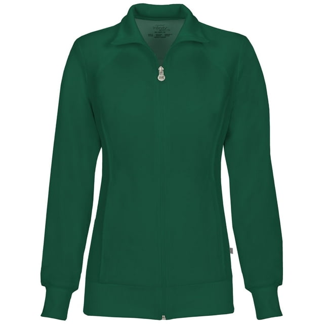 Infinity Cherokee Zip Front Scrub Jackets for Women, 4-Way Stretch Fabric, 2391A