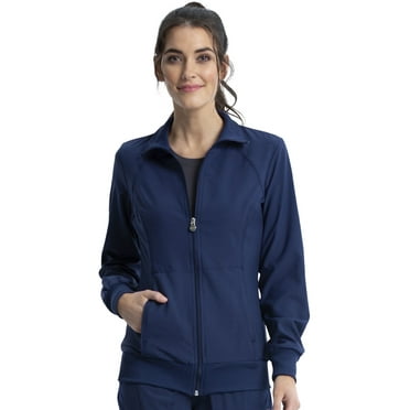 Infinity Cherokee Zip Front Scrub Jackets for Women, 4-Way Stretch Fabric, 2391A