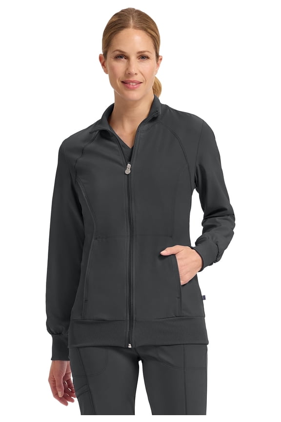 Infinity Cherokee Zip Front Scrub Jackets for Women, 4-Way Stretch Fabric, 2391A