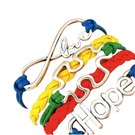Infinity Collection Autism Awareness Bracelet - Autism Jewelry, Adjustable Autism Bracelet- Hope Charm Bracelet- Puzzle Piece Bracelet- Perfect Autism Gift