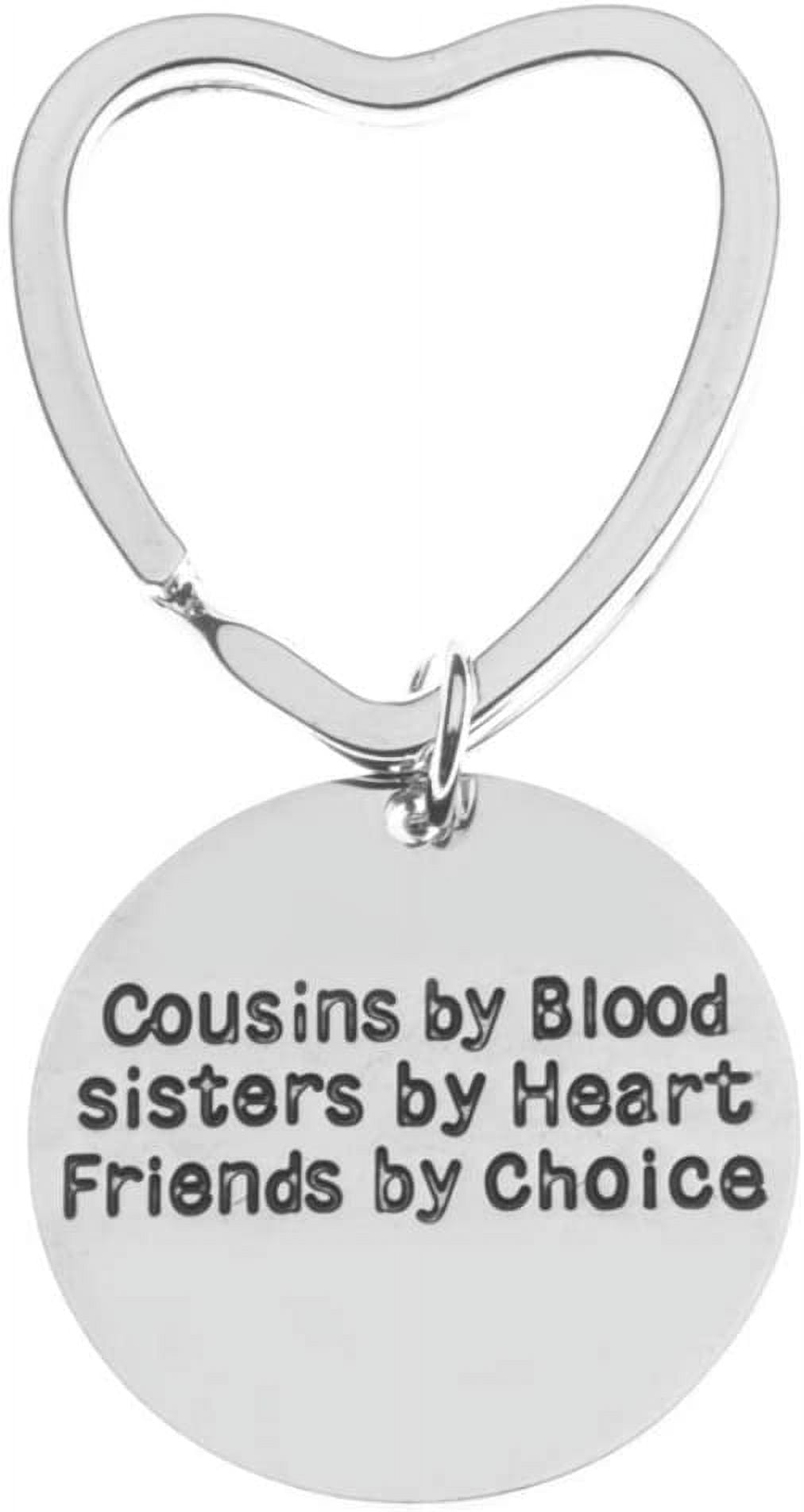 Cousins by blood sisters by shop heart friends by choice bracelet