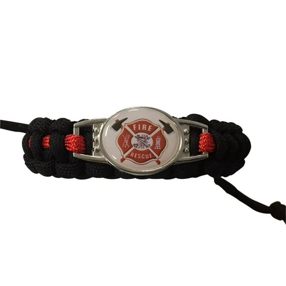 Infinity Collection Firefighter Bracelet, Firefighting Bracelet, Firefighter Paracord Gift Makes for Firefighter or Firefighter Wife and Firefighter Husband