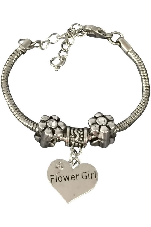 Flower Girl Bracelet, Flower Girl Jewelry - Wedding Bracelet - Makes the Perfect Gift for Flower Girls