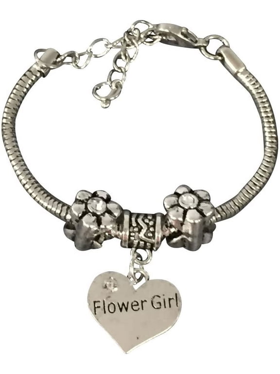 Flower Girl Bracelet, Flower Girl Jewelry - Wedding Bracelet - Makes the Perfect Gift for Flower Girls