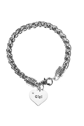 Gigi Heart Charm Bracelet, Gigi Jewelry, Gift for Grandmas