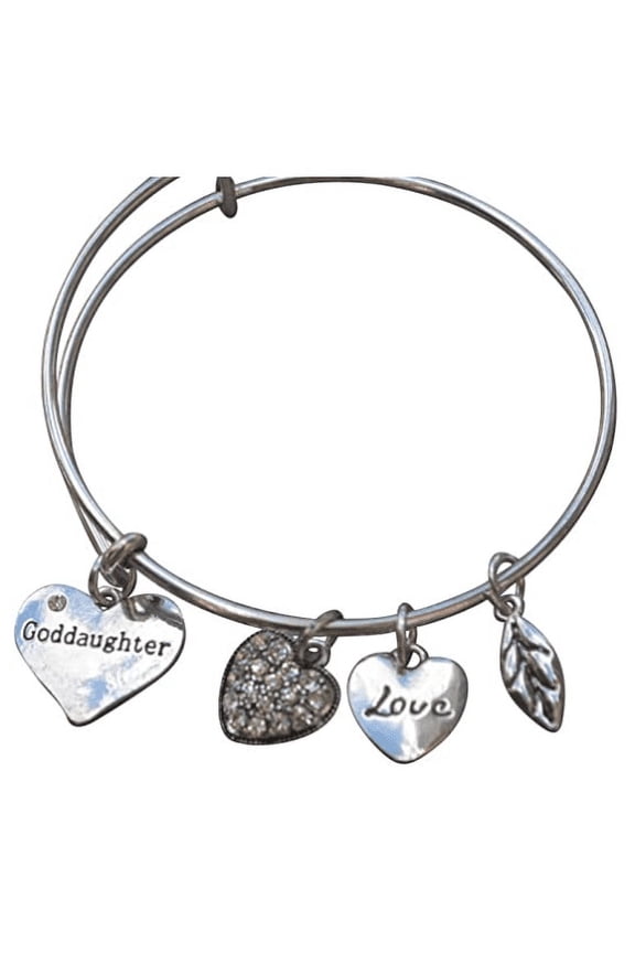 Goddaughter Bangle Bracelet- Goddaughter Gifts- Goddaughter Jewelry for Goddaughters