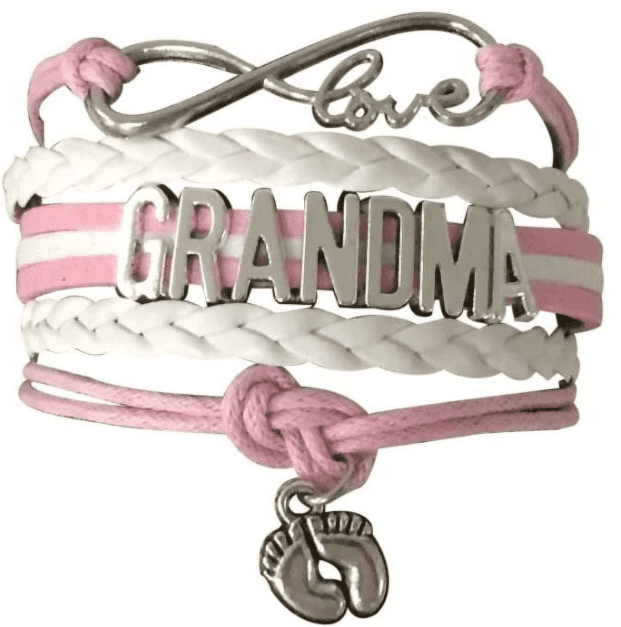 Infinity Collection Grandma Charm Bracelet, Grandma Jewelry for New