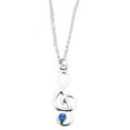 thumbnail image 1 of Infinity Collection Music Note Birthstone Charm Necklace - Birthstone Treble Clef Jewelry Gift, Music Lover Jewelry Gift, Musician Gift (September), 1 of 5