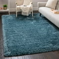 thumbnail image 1 of Infinity Collection Solid Shag Area Rug by Rugs.com ‚Äì Blue 8' x 10' High-Pile Plush Shag Rug Perfect for Living Rooms, Bedrooms, Dining Rooms and More, 1 of 7