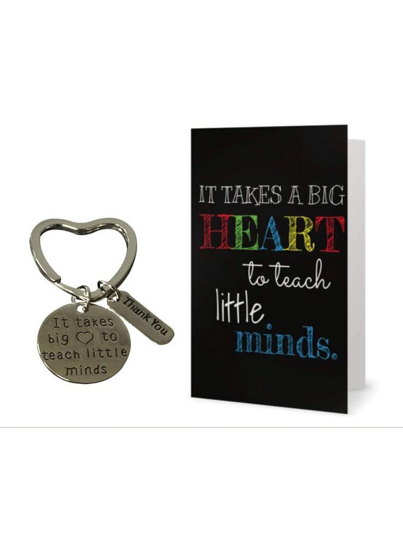 Teacher Keychain and Card Bundle, Teacher Jewelry, Teacher Gift - Show Your Teacher Appreciation