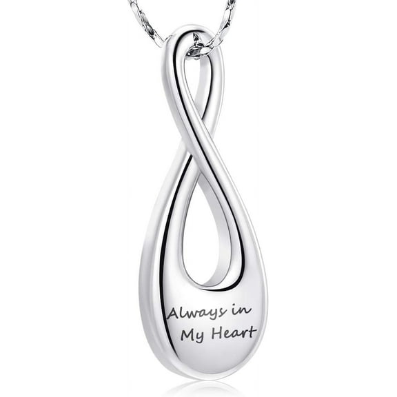 Infinity Cremation Jewelry for Ashes Urn Necklace Pendants for Ashes Wome/Men Memorial Lockets Keepsake Cremation Ashes Jewelry