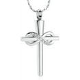 thumbnail image 1 of Infinity Cross Cremation Jewelry Religious Cross Urn Necklace for Ashes Ashes Holder Memorial Urn Necklace Cremation Jewelry for Human Pet, 1 of 7