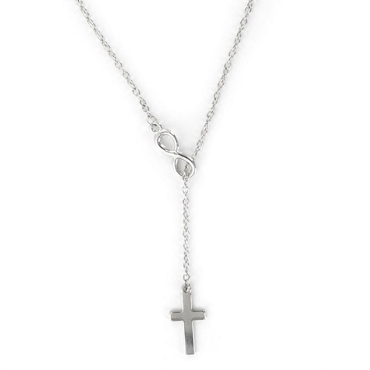 LDS BOOKS Infinity Cross - Necklace - Silver