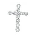 thumbnail image 1 of Infinity Cross Pendant With CZ, 925 Sterling Silver with Chain Necklace, 1 of 3