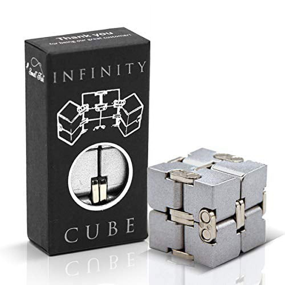 Sculpture Cube Infini - Silver Stress