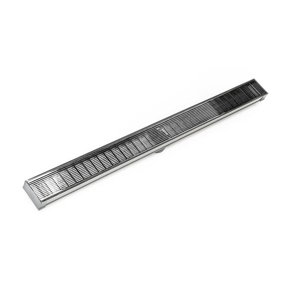 Infinity Drain 36" S-LAG 6536 PS Linear Drain Kit: Polished Stainless