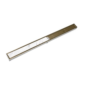 Infinity Drain 36" S-LTIF 6536 SB Linear Drain Kit: Satin Bronze