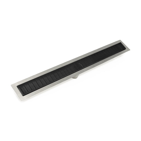 Infinity Drain 42" FFAS 6542 BK Linear Drain Kit: Matte Black